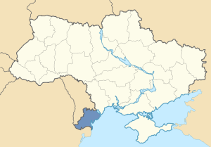 Location of the Budzhak in Ukraine