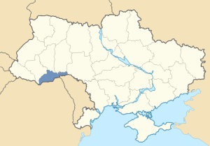 Location of Northern Bukovina and Northern Bessarabia in Ukraine