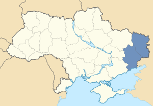 Location of Donbas in Ukraine
