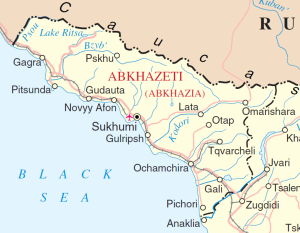 UN Map of Abkhazia, 2014