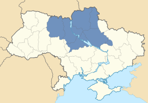 Location of Dnieper Ukraine in Ukraine