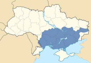 Location of Novorossiya in Ukraine and Transnistria